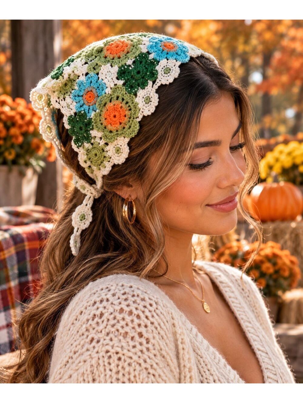 Crochet bonnet
